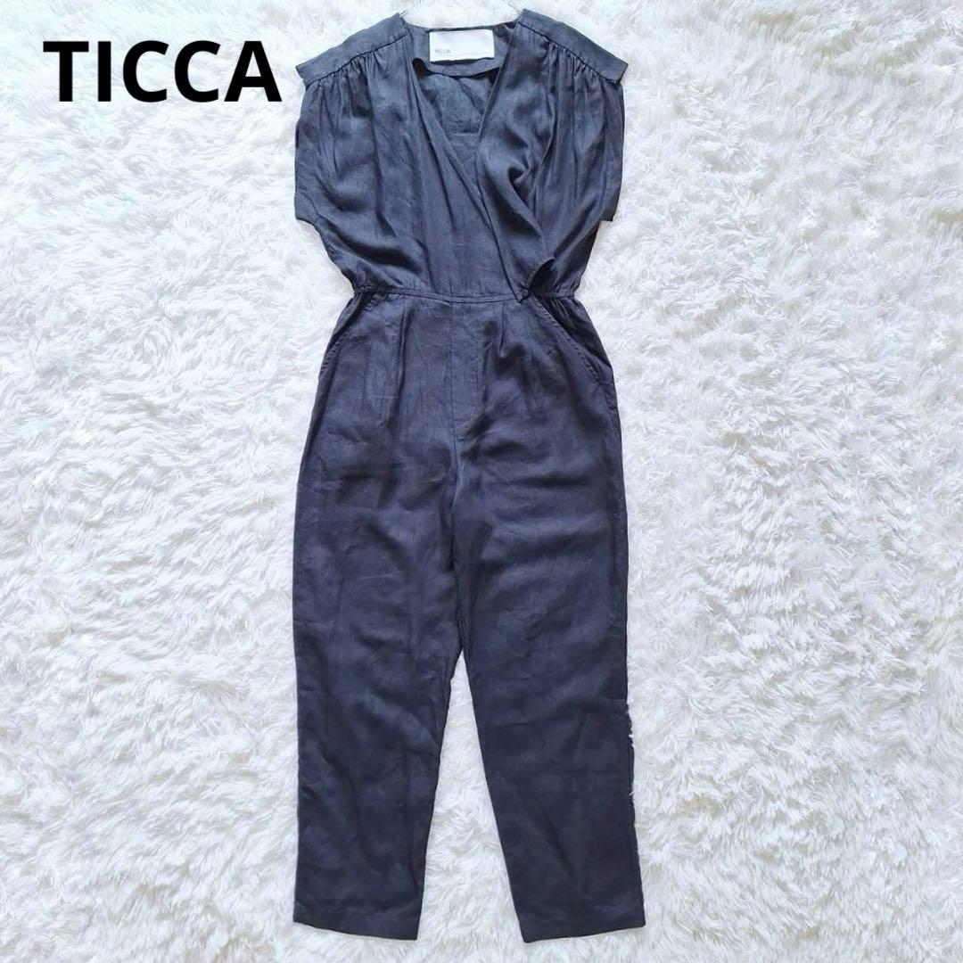 美品✨ティッカ 2024SS リネンコンビネゾン オールインワン カシュクール