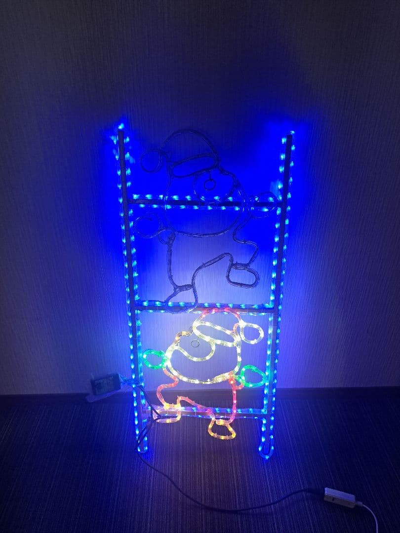 LEDライト イルミネーションライト　クリスマス　モチーフライト　はしごサンタ