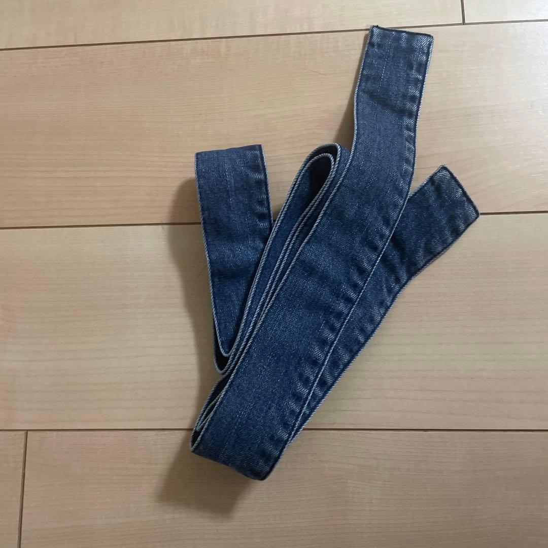 CLANE クラネ 定価4.2万 女っぷりベルト付テーラーデニム フレア コート