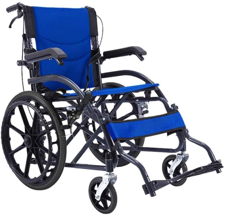 新品 車いす 軽量 自走用/介助用 折りたたみ ブレーキ付き ノーパンク 車椅子