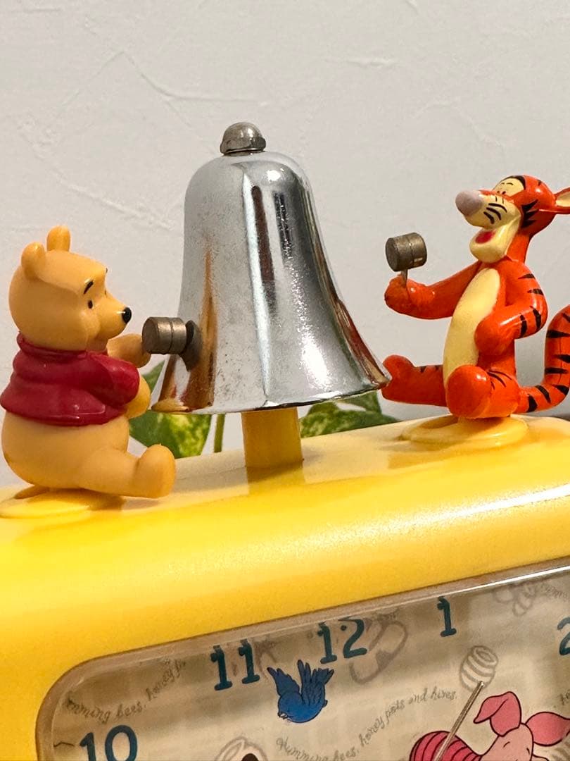 超希少　レトロ　プーさん&ティガー　目覚まし時計