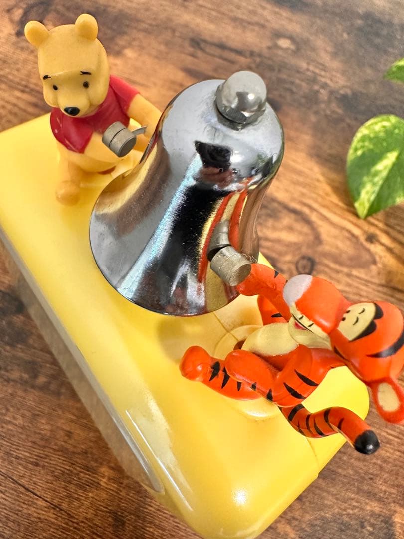 超希少　レトロ　プーさん&ティガー　目覚まし時計