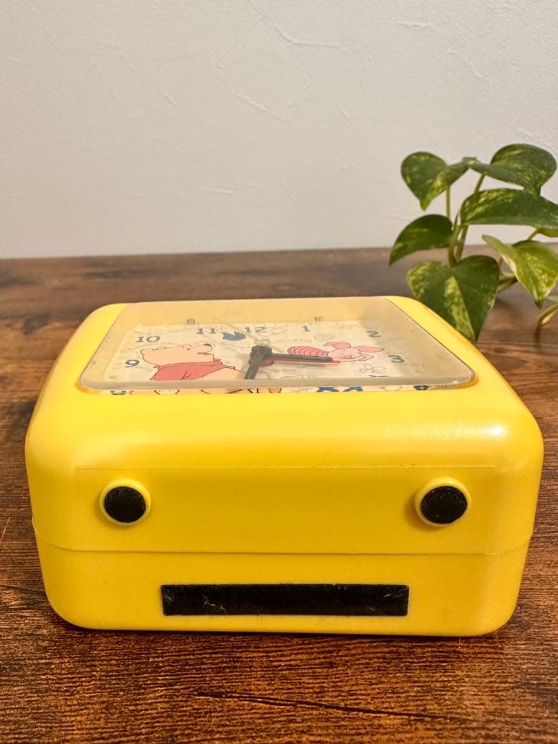 超希少　レトロ　プーさん&ティガー　目覚まし時計