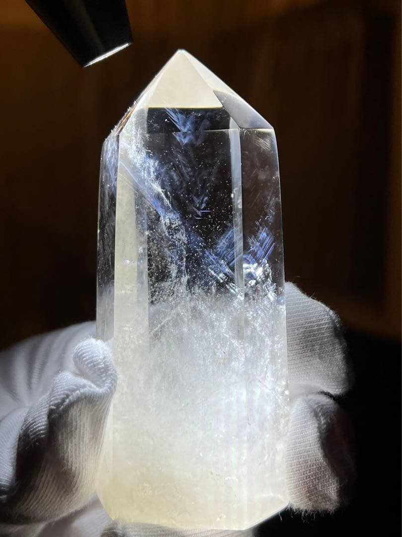 【強力浄化】高品質！MR16 ヒマラヤ水晶タワー⭐️エンジェルラダー青いハリ⭐️