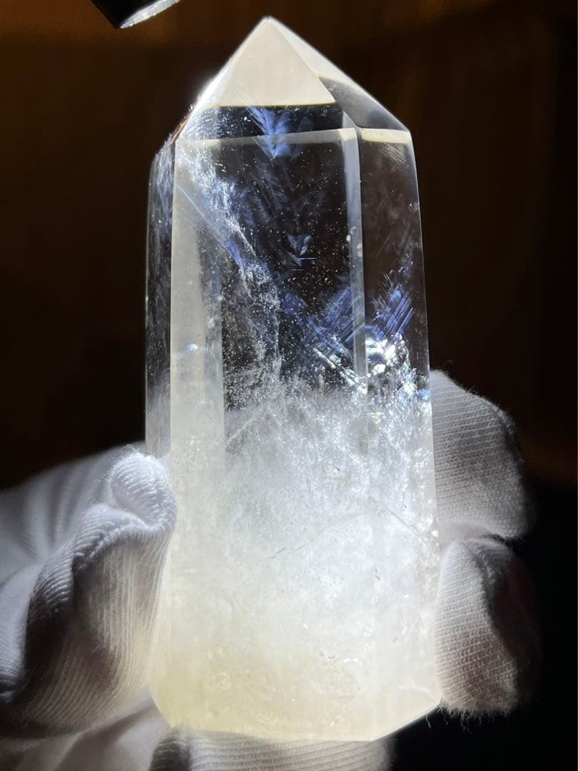 【強力浄化】高品質！MR16 ヒマラヤ水晶タワー⭐️エンジェルラダー青いハリ⭐️