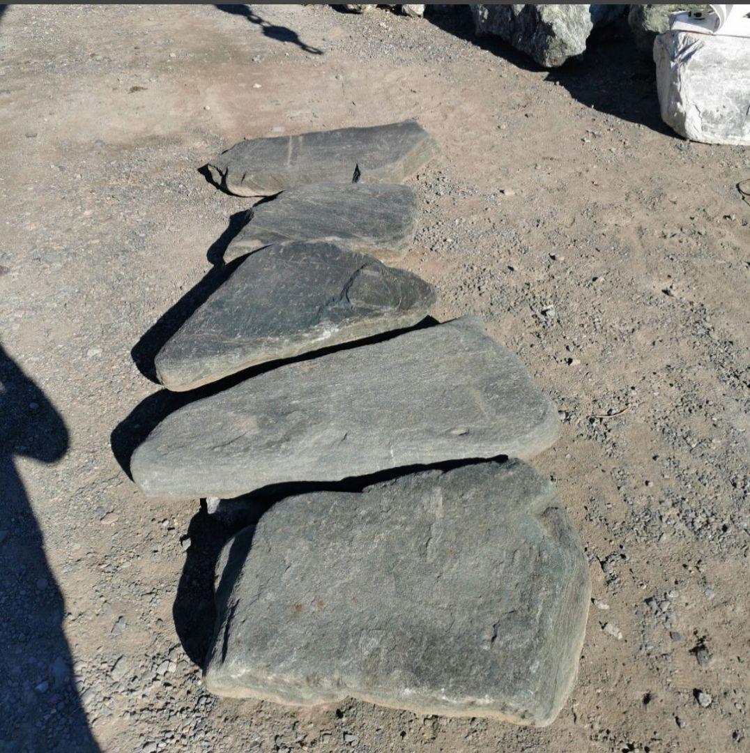 群馬産　青平石　5石セット　庭石　石 鑑賞石　庭　坪庭　ガーデニング