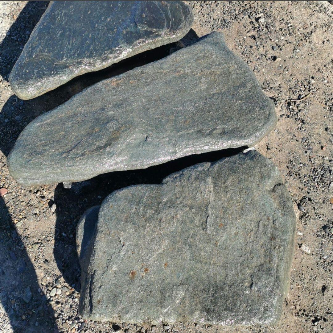 群馬産　青平石　5石セット　庭石　石 鑑賞石　庭　坪庭　ガーデニング