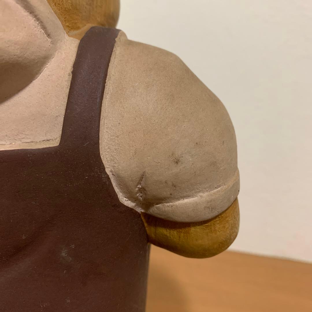 アンティーク　ガーデン　置物　ブルドッグ　犬