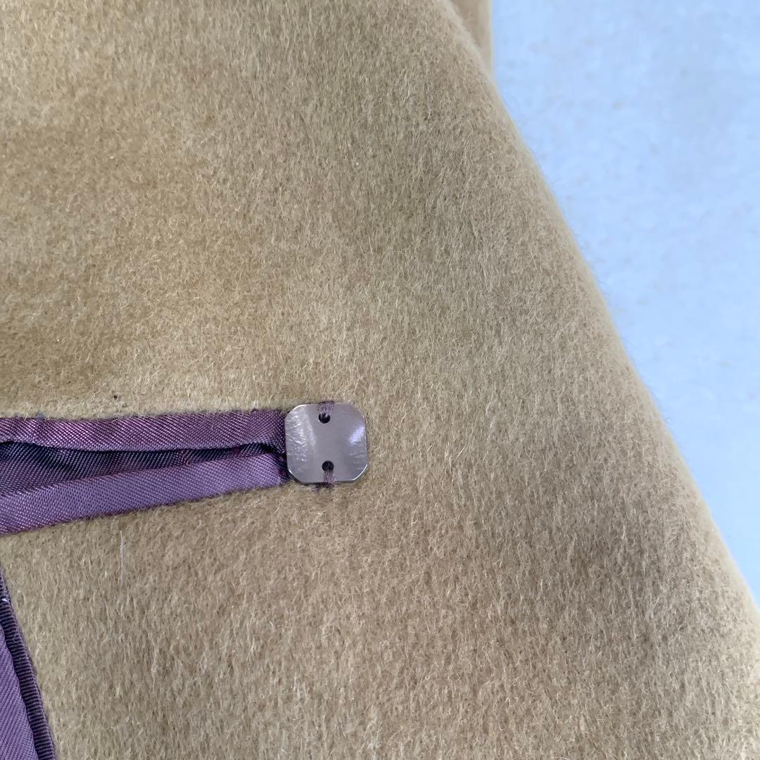 ほぼ未使用 タケオキクチ 豪華 アンゴラ100% チェスターコート キャメル