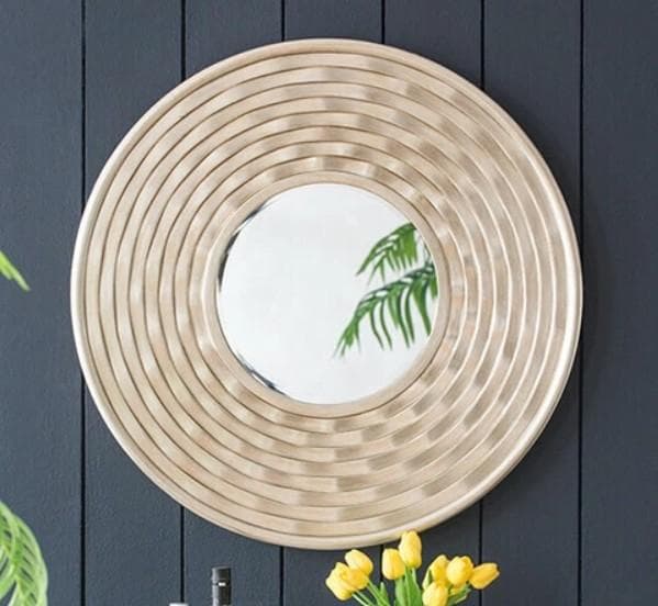 ミラー モダン アンティーク ゴールド 壁飾り ウォールデコ AN-82922