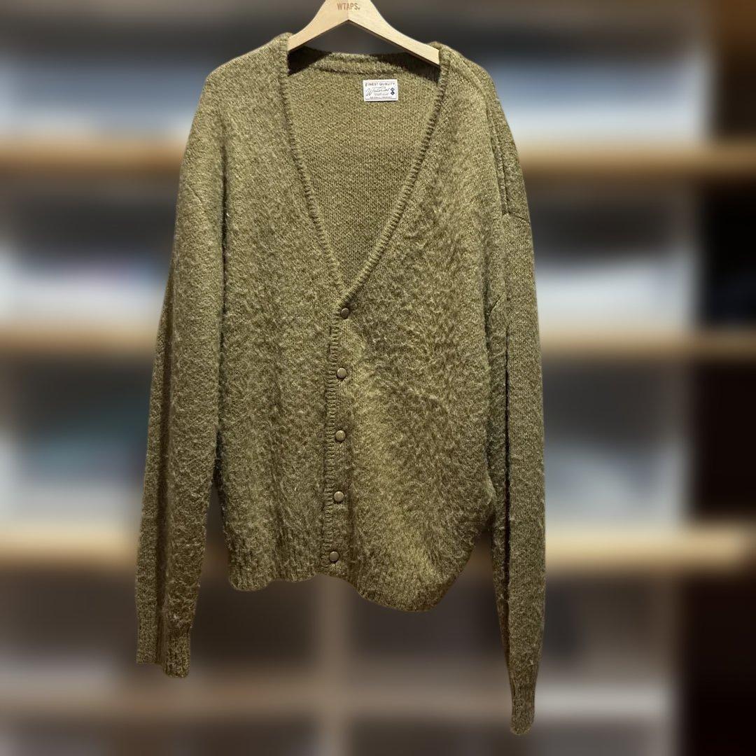 WAIPER モヘアニットカーディガン コヨーテ　Lサイズ