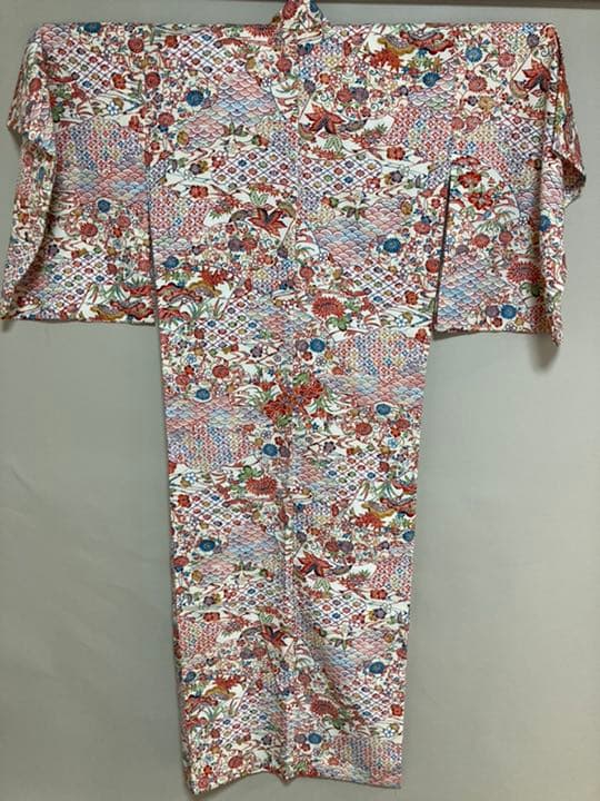 お値下げ中！【アンティーク・レア】沖縄　紅型　着物 羽織セット