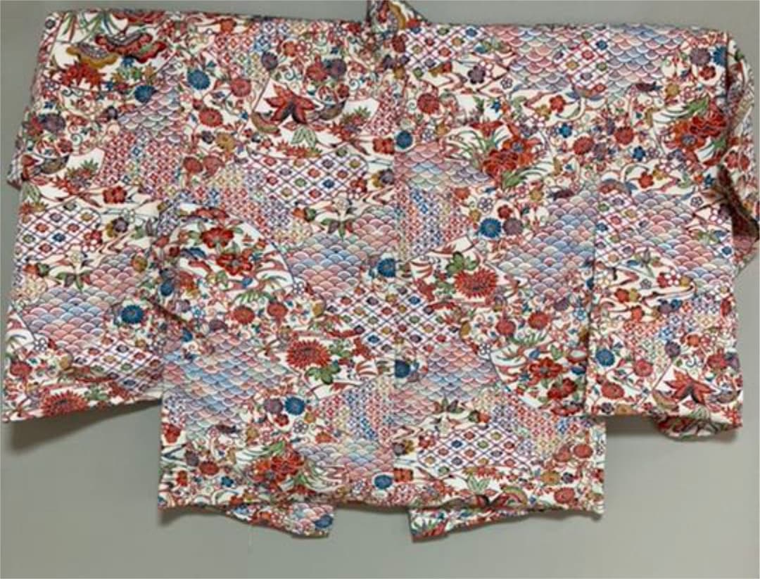 お値下げ中！【アンティーク・レア】沖縄　紅型　着物 羽織セット