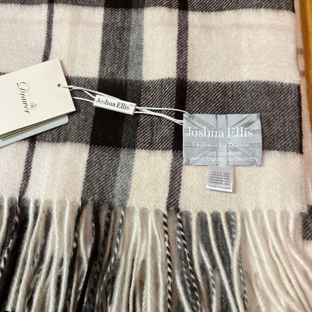 新品☆ドゥロワー別注 Joshua Ellis カシミア大判ストール 完売