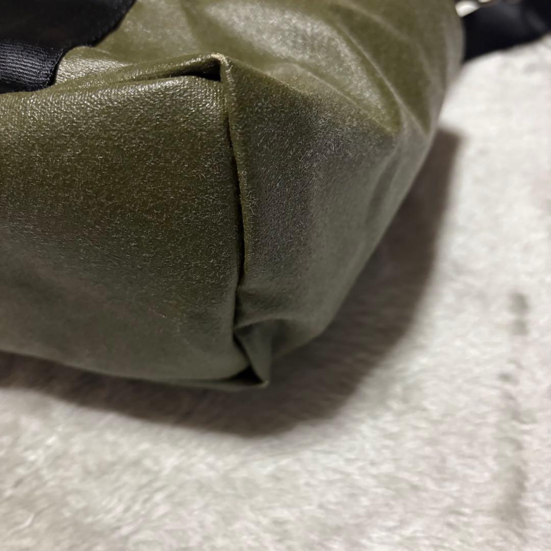 森野帆布 SEAL 2WAY トートバッグ オリーブ×ブラック A4