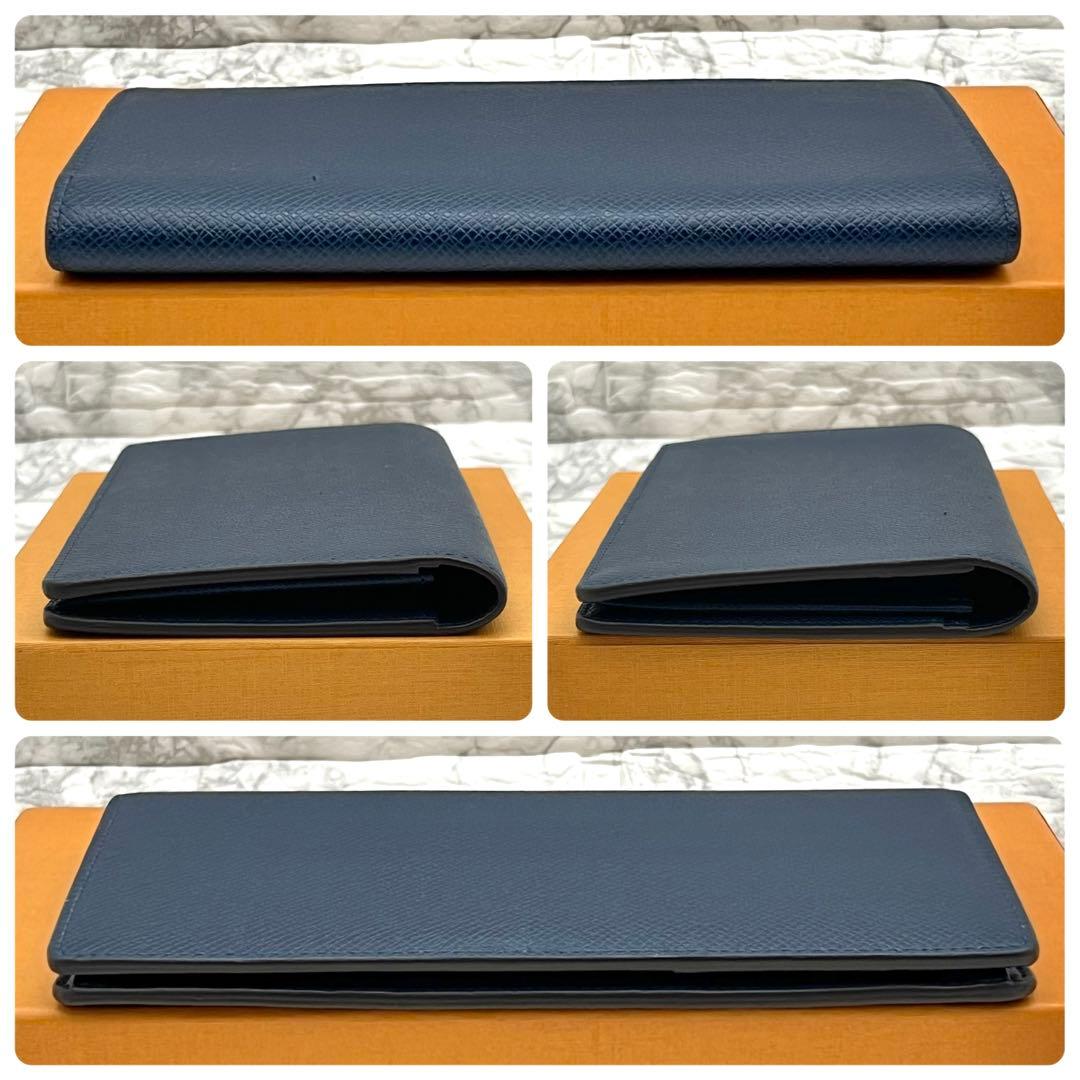 ★超極美品★ルイヴィトン　札入れ　タイガ　ポルトフォイユ　ロン　ネイビー　長財布