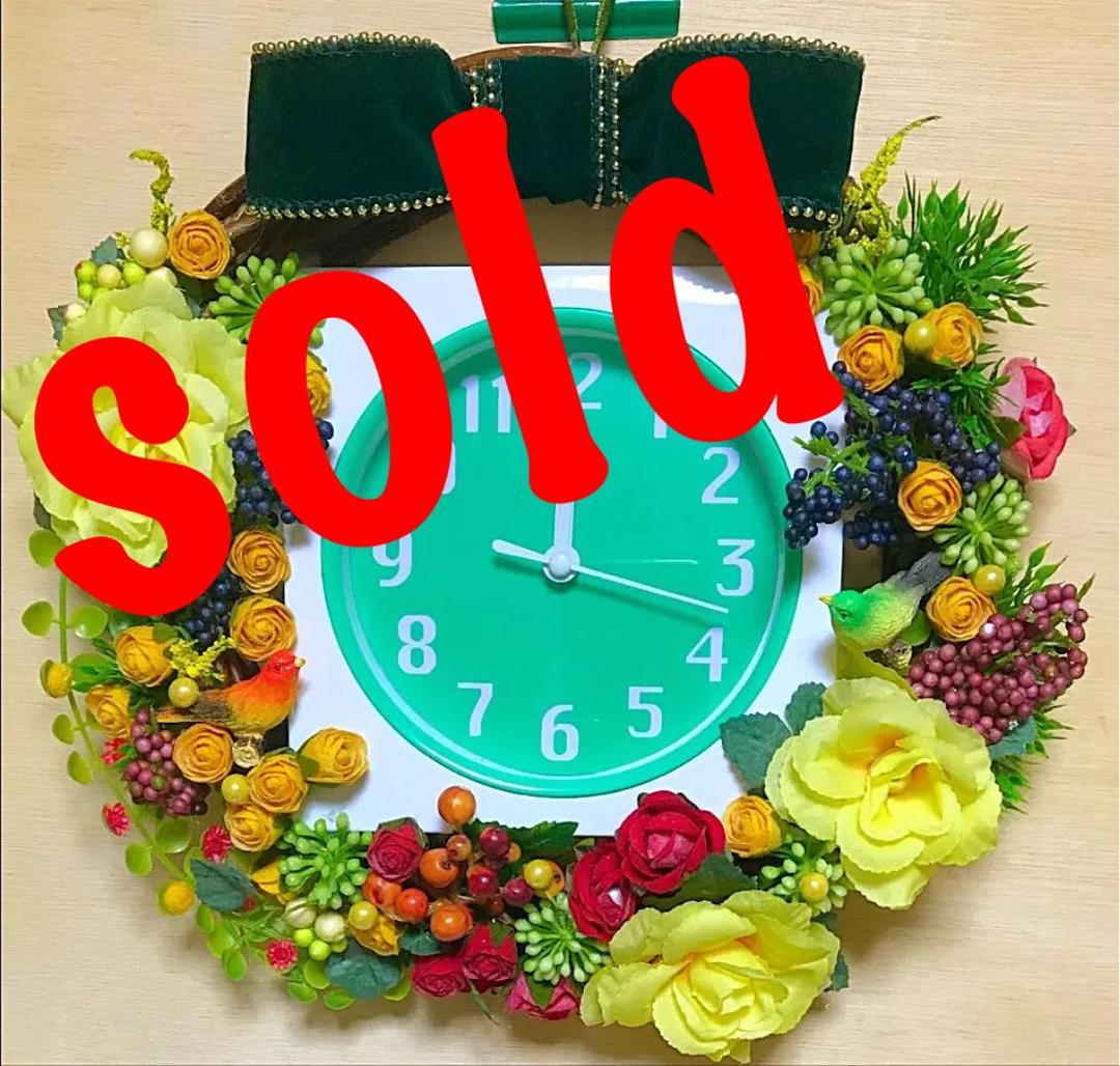 ⚫️プリザーブド壁時計⚫️