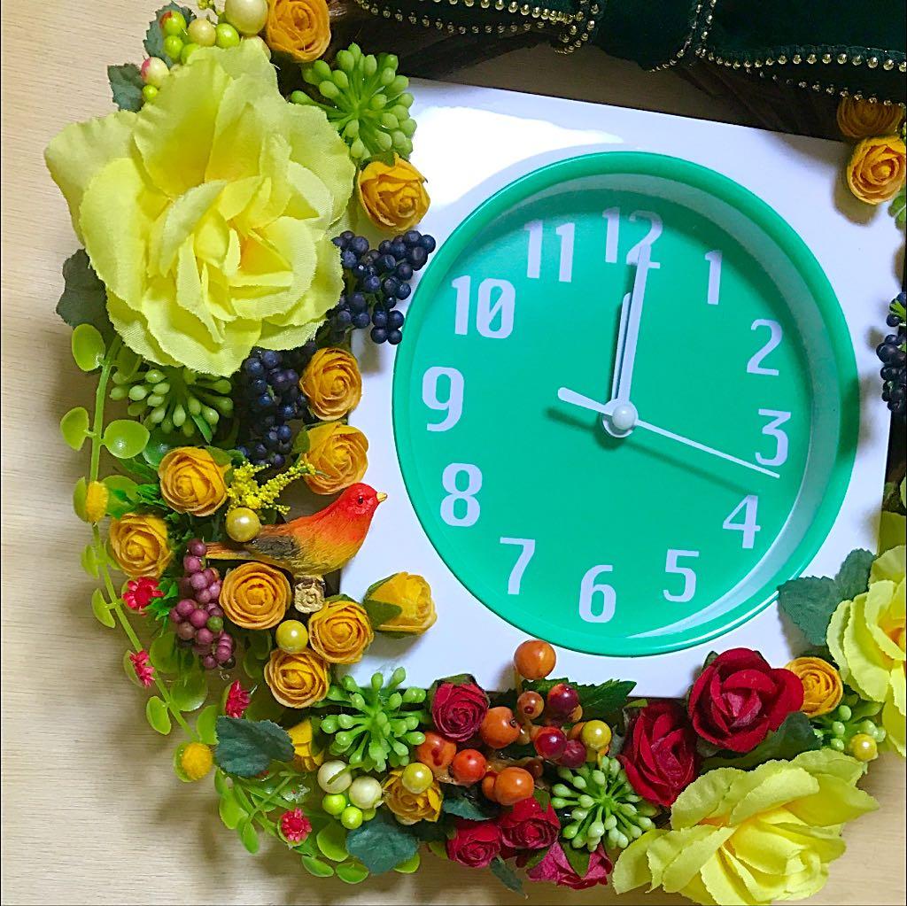 ⚫️プリザーブド壁時計⚫️