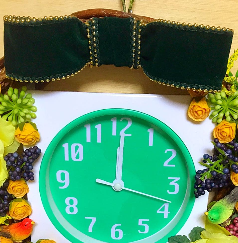 ⚫️プリザーブド壁時計⚫️