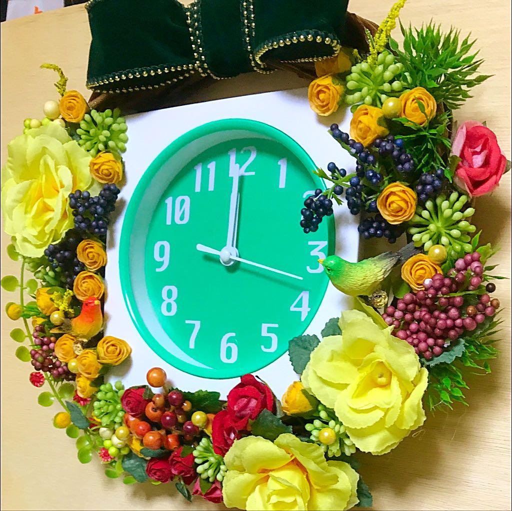 ⚫️プリザーブド壁時計⚫️