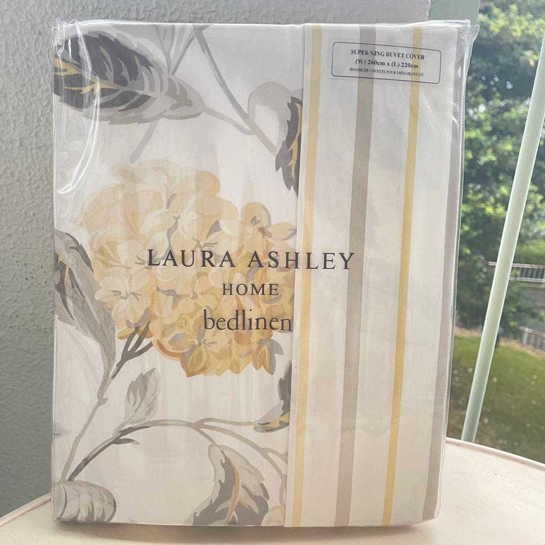 イギリス直輸入:ローラアシュレイ ハイドランジア掛けカバー　新品未開封