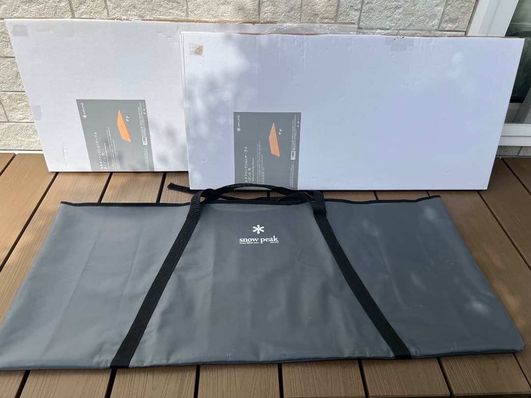 ⭐️【未使用】スノーピーク マルチファンクションテーブル オープンLとR竹セット
