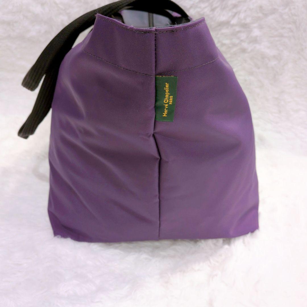 美品✨エルベシャプリエ 1038N プリュネル×ブルーニュイ XLトート 希少