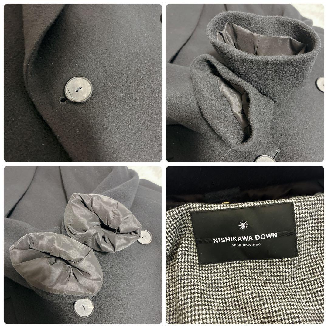 セール 極美品 ナノユニバース 西川ダウン M タイロッケン ダブルコート 別注