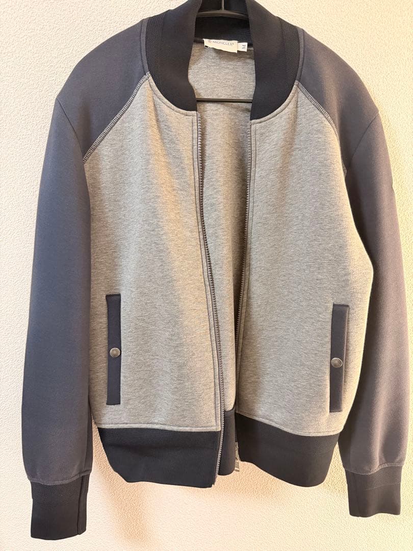MONCLER グレー ネイビー ジャンパー M