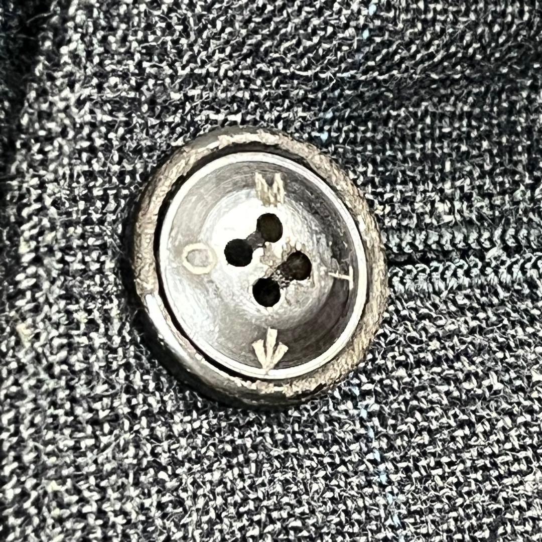 美品『オールドマンズテーラー』ステンカラーコート グレンチェック 比翼仕立 36