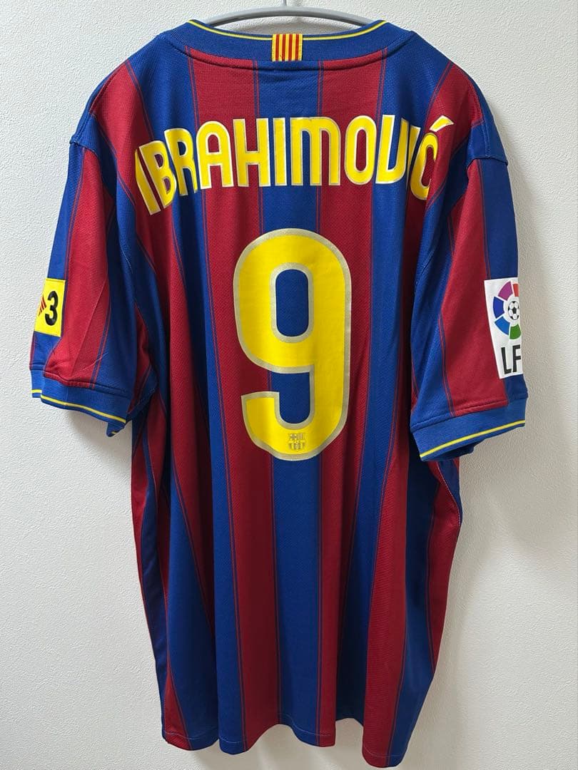 イブラヒモビッチ　ユニフォーム　バルセロナ　支給品　ラリーガ　09/10（H）