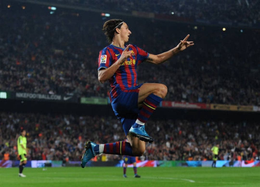 イブラヒモビッチ　ユニフォーム　バルセロナ　支給品　ラリーガ　09/10（H）