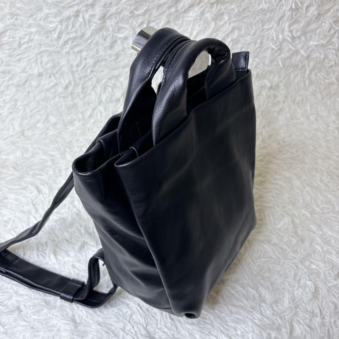 美品✨CAMPER カンペール Globo レザー リュック バックパック 黒