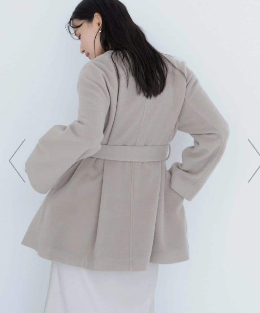 NaturalBeautyBasic【人気✨最安値セール】ベルテッドミディコート