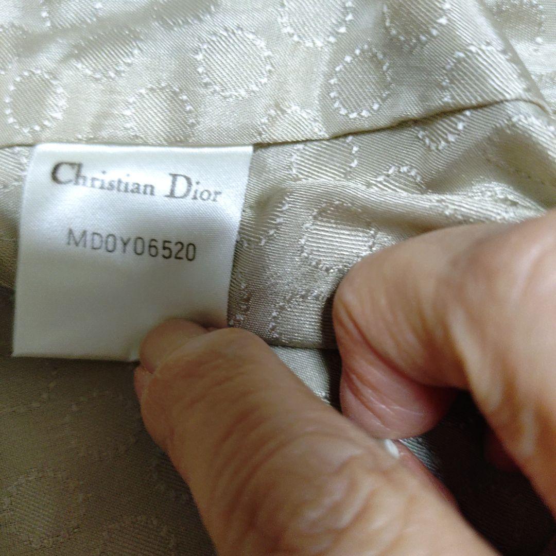 ヴィンテージChristian Dior グレー トレンチコート　サテン仕上げ