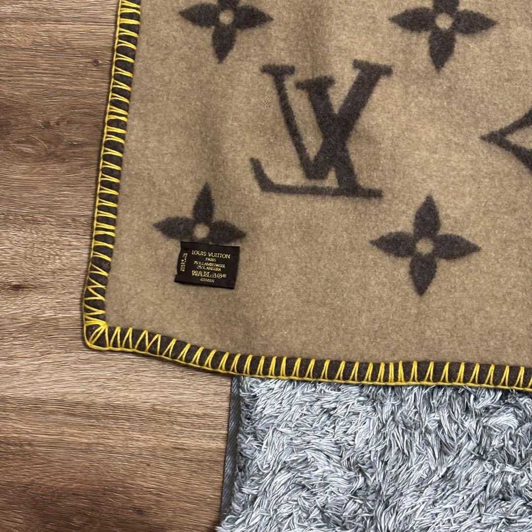 ルイヴィトン プレッド ネオ モノグラム ウール アンゴラ ブランケット
