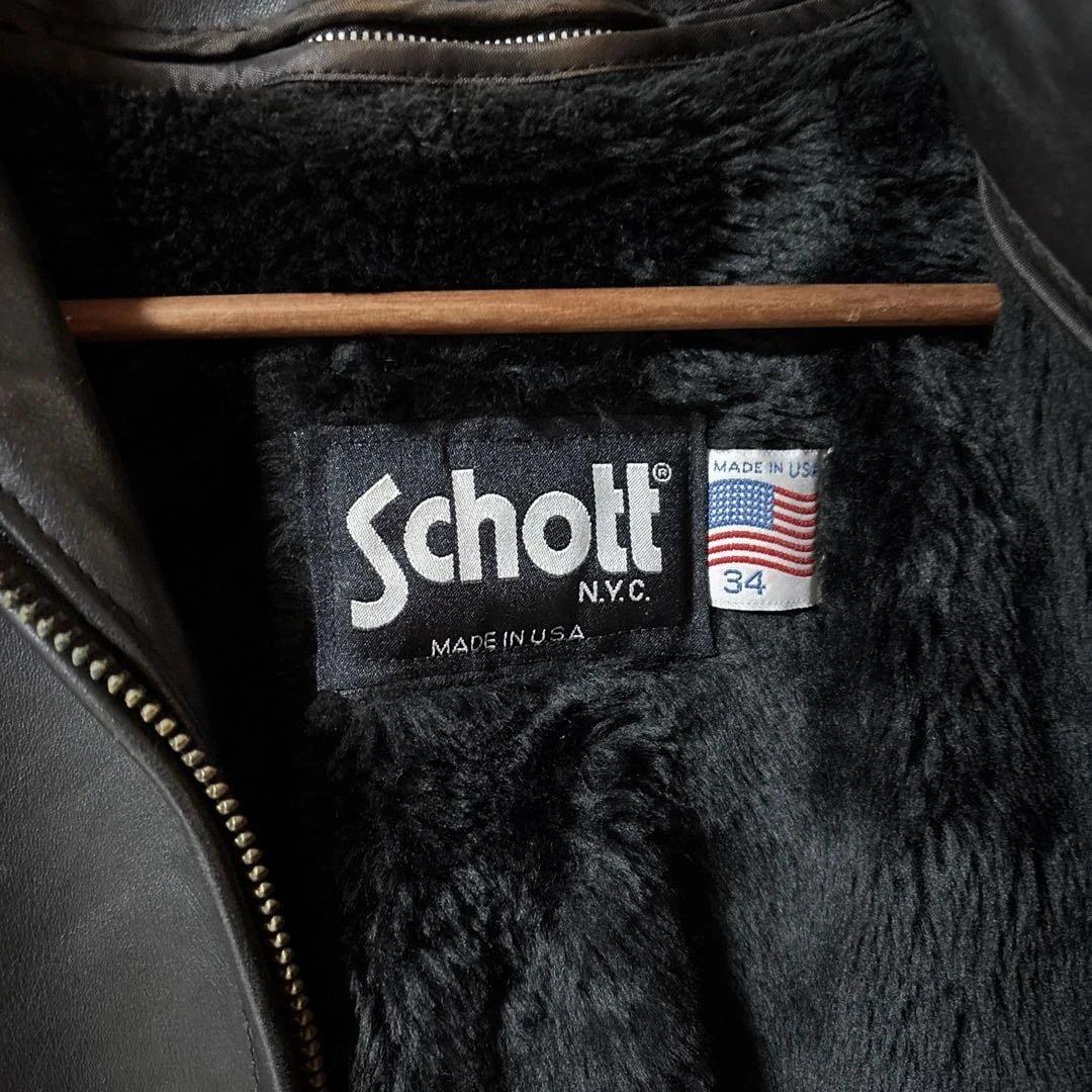schott ライダース　ジャケット　レザー