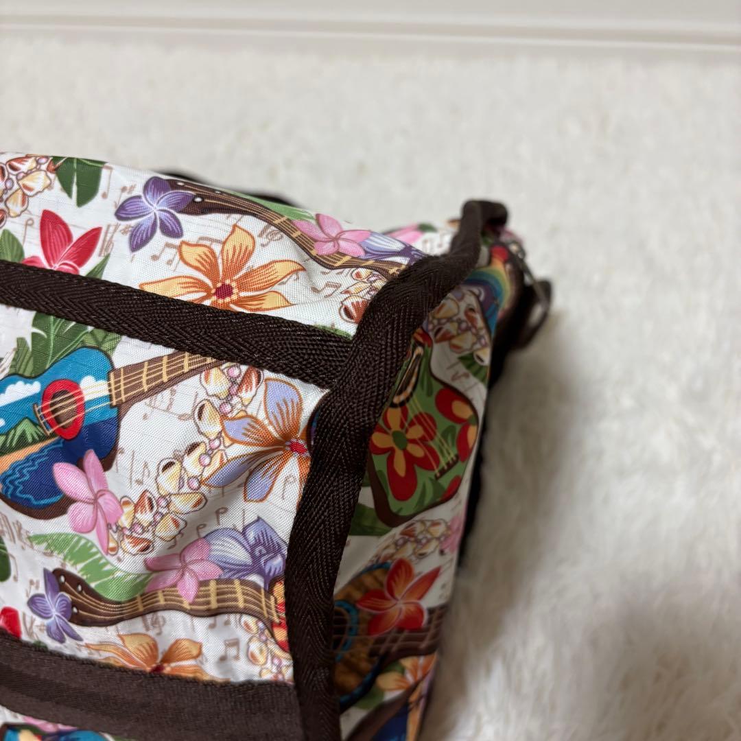 ハワイ限定 レスポートサック ボストンバッグ ウクレレ柄
