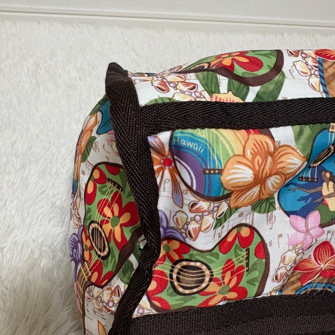 ハワイ限定 レスポートサック ボストンバッグ ウクレレ柄