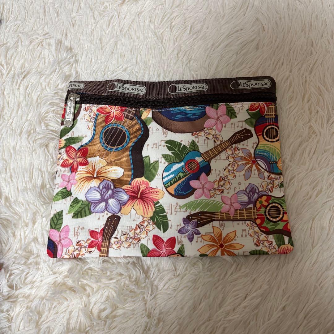 ハワイ限定 レスポートサック ボストンバッグ ウクレレ柄