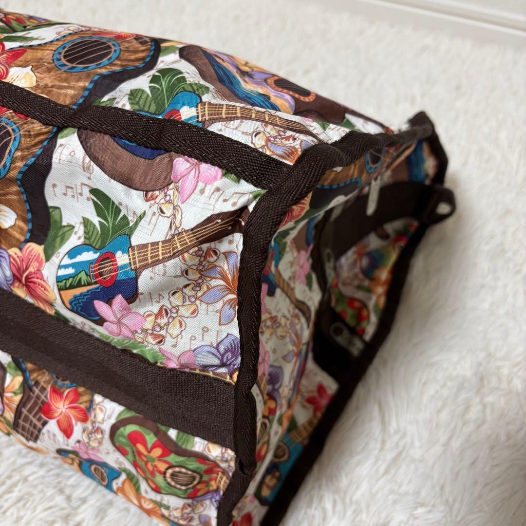 ハワイ限定 レスポートサック ボストンバッグ ウクレレ柄