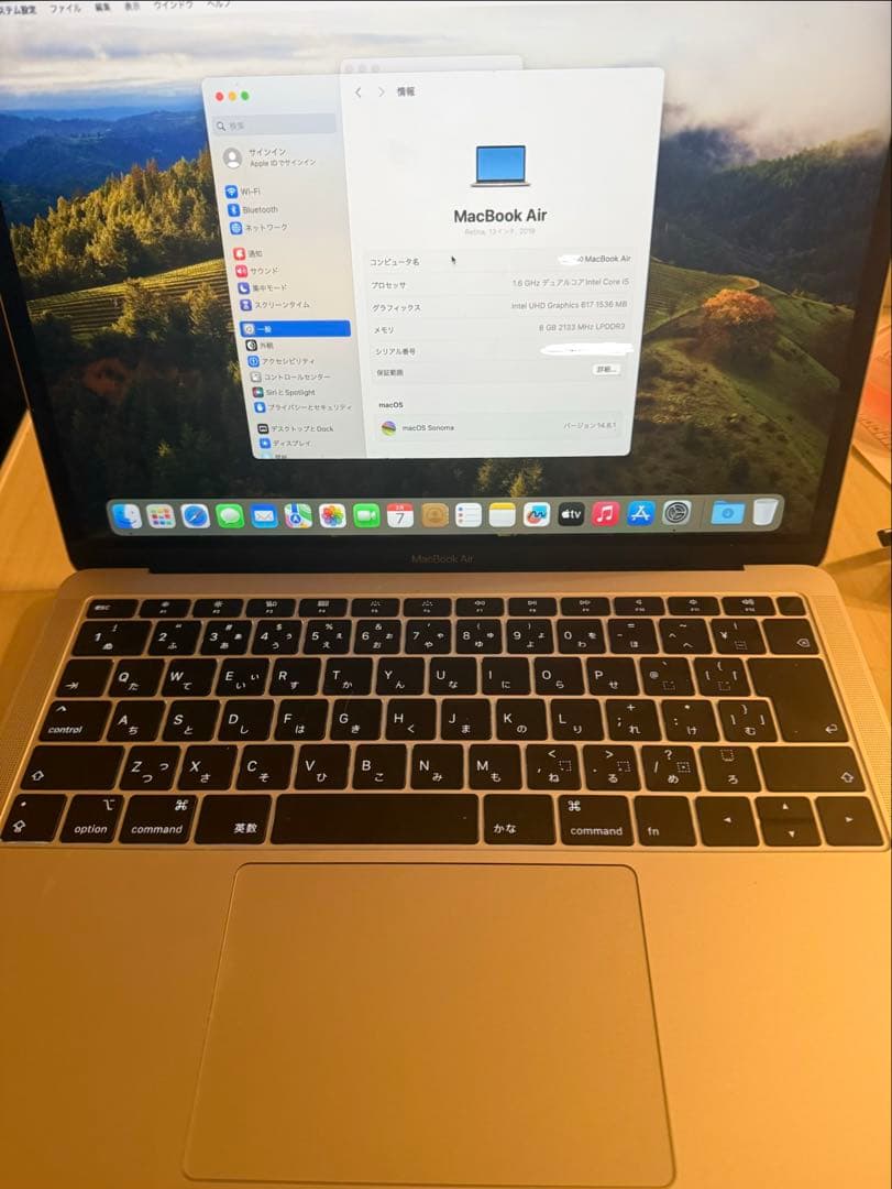 MacBook本体 MacBook Air 2019 13inch 8GB/128