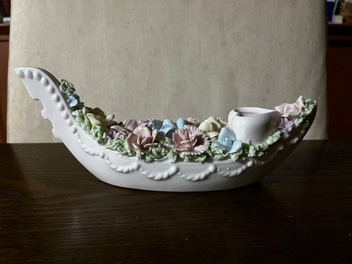 パールポーセリン　アンティーク　置物　pearl porcelain