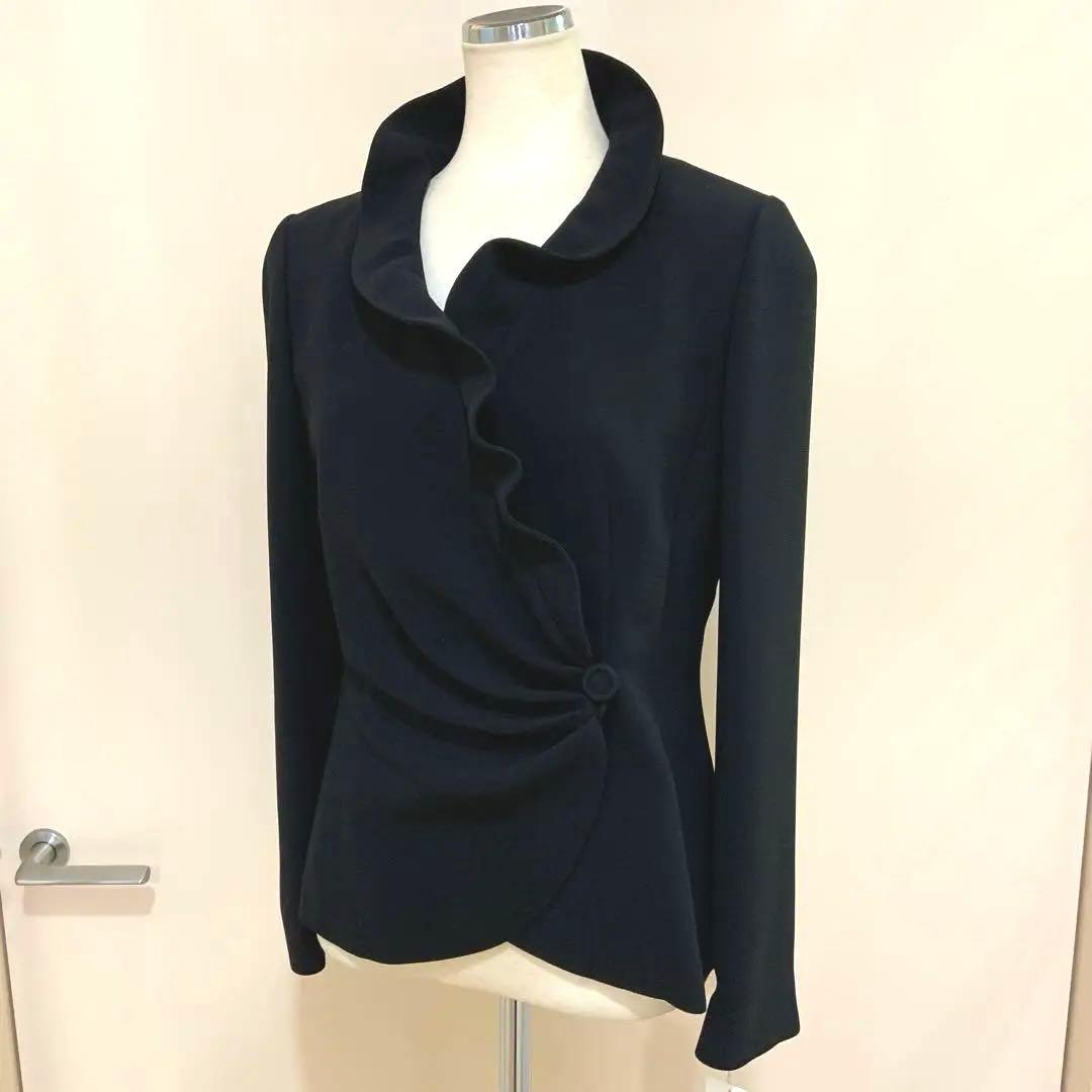 新品8万9250円　ハナエモリ（HANAE MORI）黒のジャケット