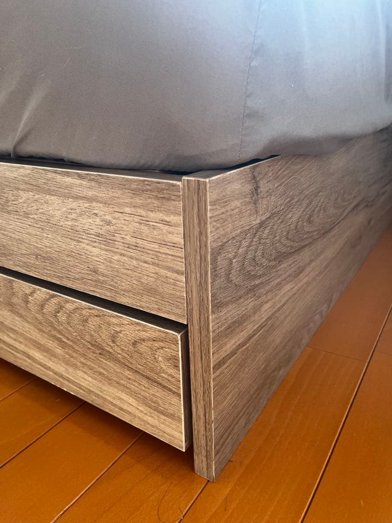 【至急】セミダブルベッドフレーム＋マットレスセット