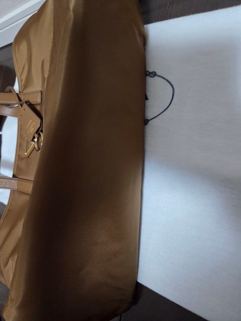 【最終値下】プラダ Re-Nylonxサフィアーノレザー トートバッグ