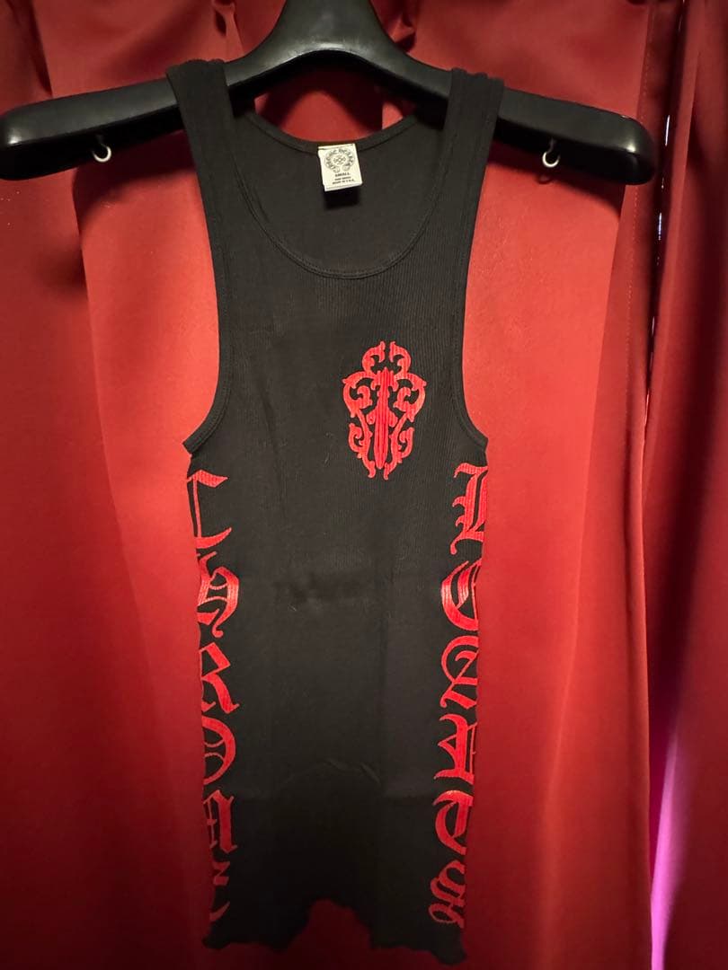 ChromeHeartsリブサイドクロスロゴタンクトップ S サイズ新品未使用