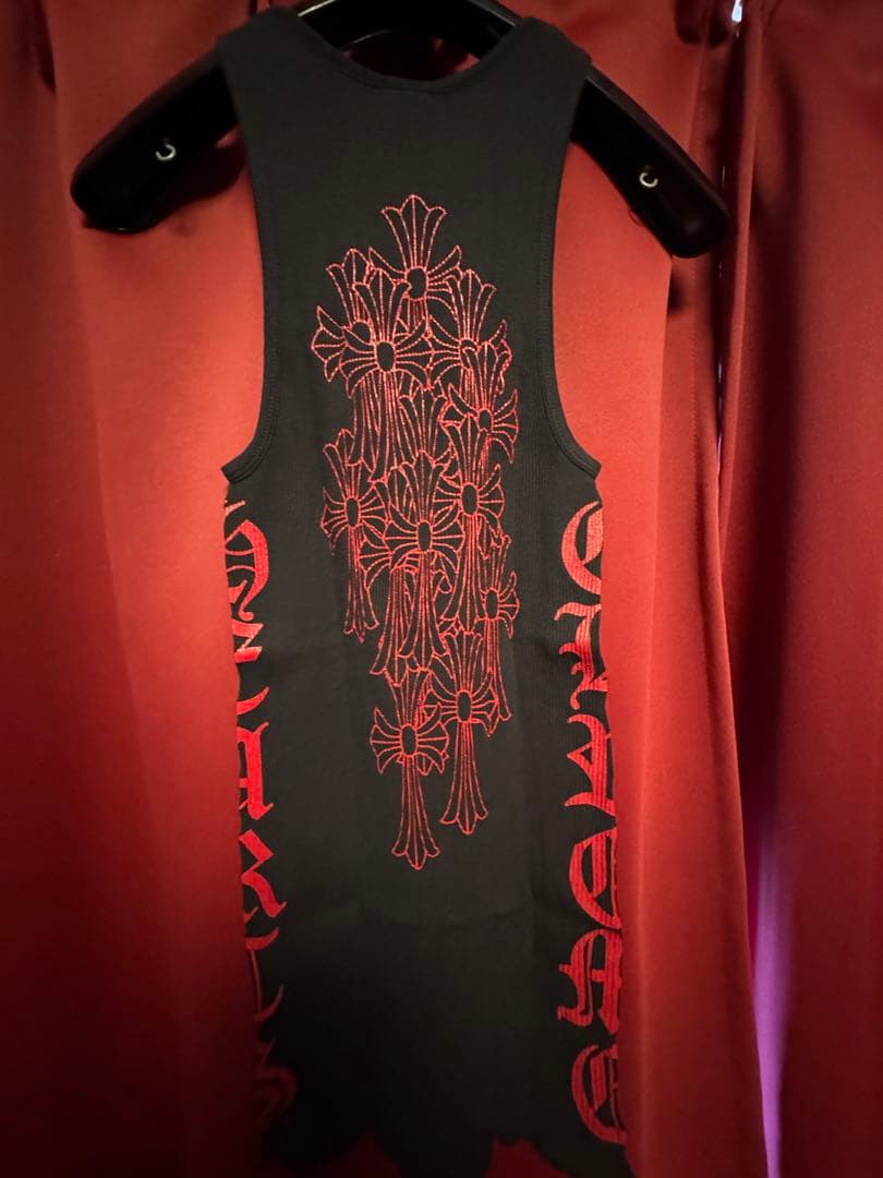 ChromeHeartsリブサイドクロスロゴタンクトップ S サイズ新品未使用