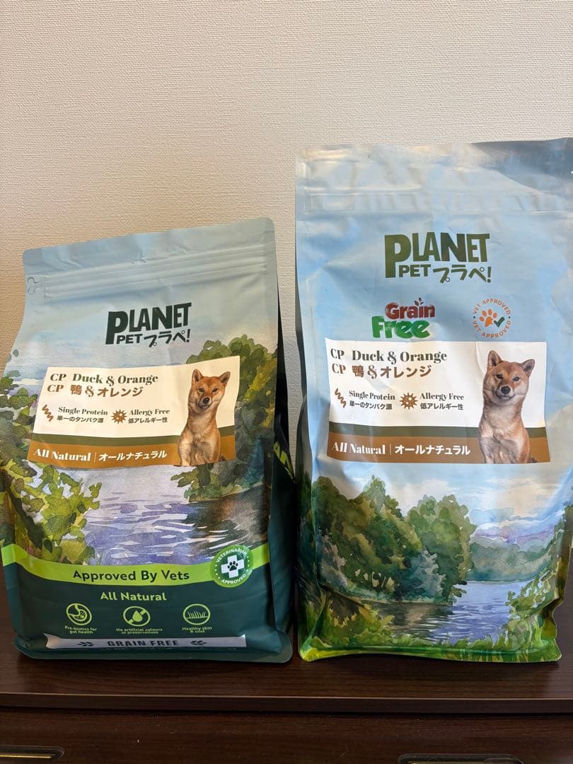 プラペ　PLANET PET 鴨&オレンジ　2袋セット