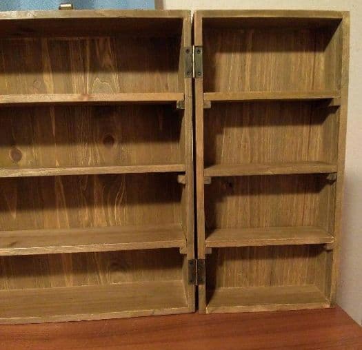 新品　アンティークウッドディスプレイトランクボックス　マルシェディスプレイです。